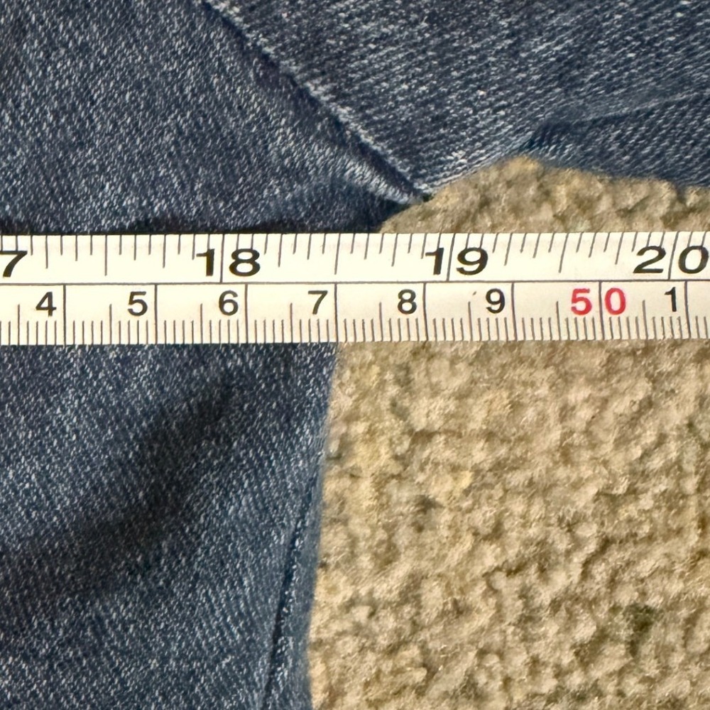 Vintage Prairie Denim Jean Jacket Y2K Womens L Flannel Lined Barn Chore - Picture 7 of 11